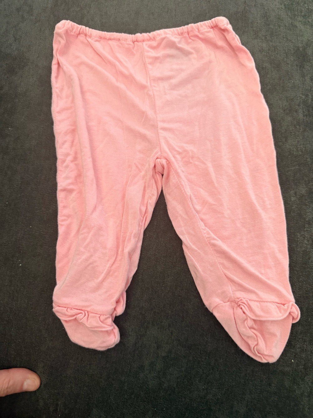 Kickee Pants Pink Bamboo Leggings 3-6 Months Baby Girl Soft Stretch Pants